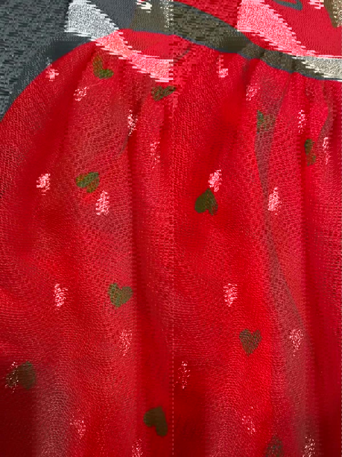 Baby red dress with tulle skirt size 18 months