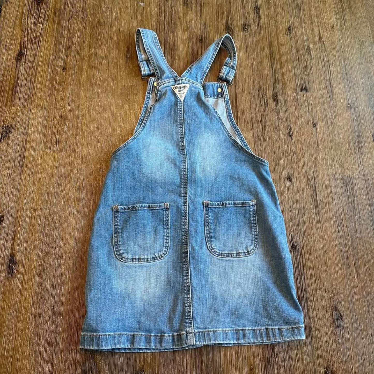 OshKosh B'gosh kids denim overall dress size 10