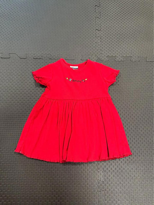 Tommy Hilfiger red baby dress size 3-6 months