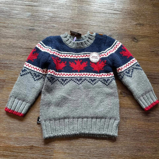NWT Canadiana 5% wool toddler sweater size 2T