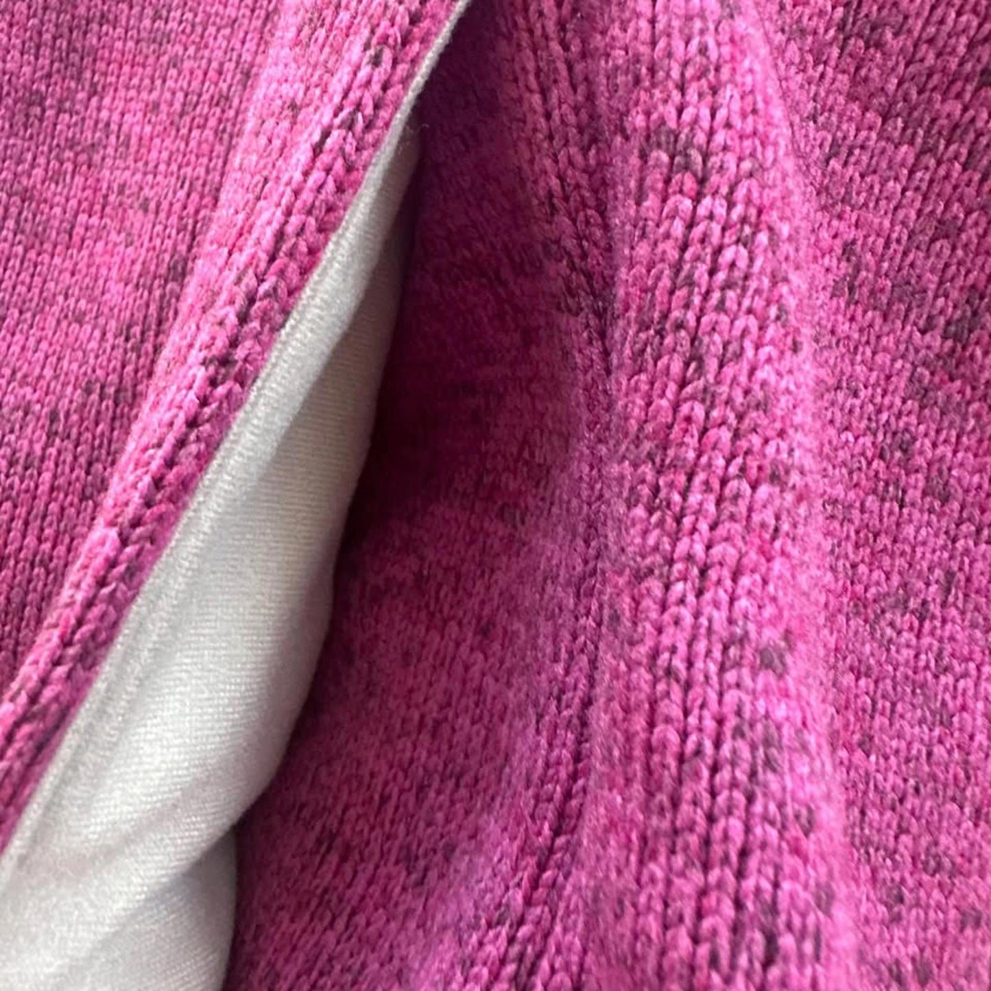 L.L. Bean kids purple & grey quarter snap colorblock fleece pullover sweater size M (10/12)