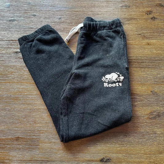 Roots kids dark grey sweatpants size 12