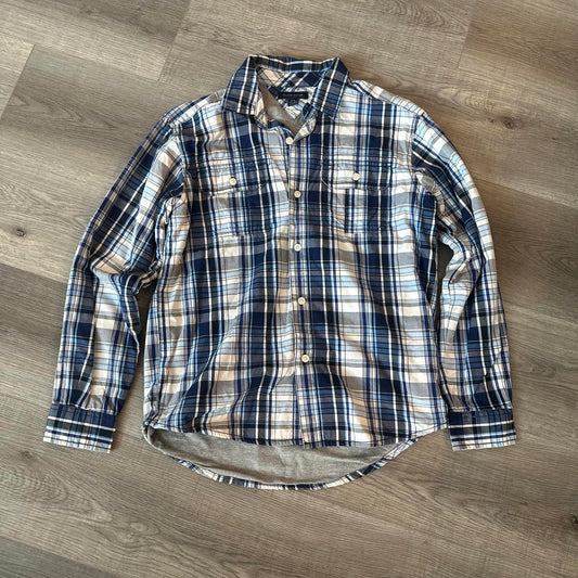 Tommy Hilfiger kids lined plaid button down size L(12/14)