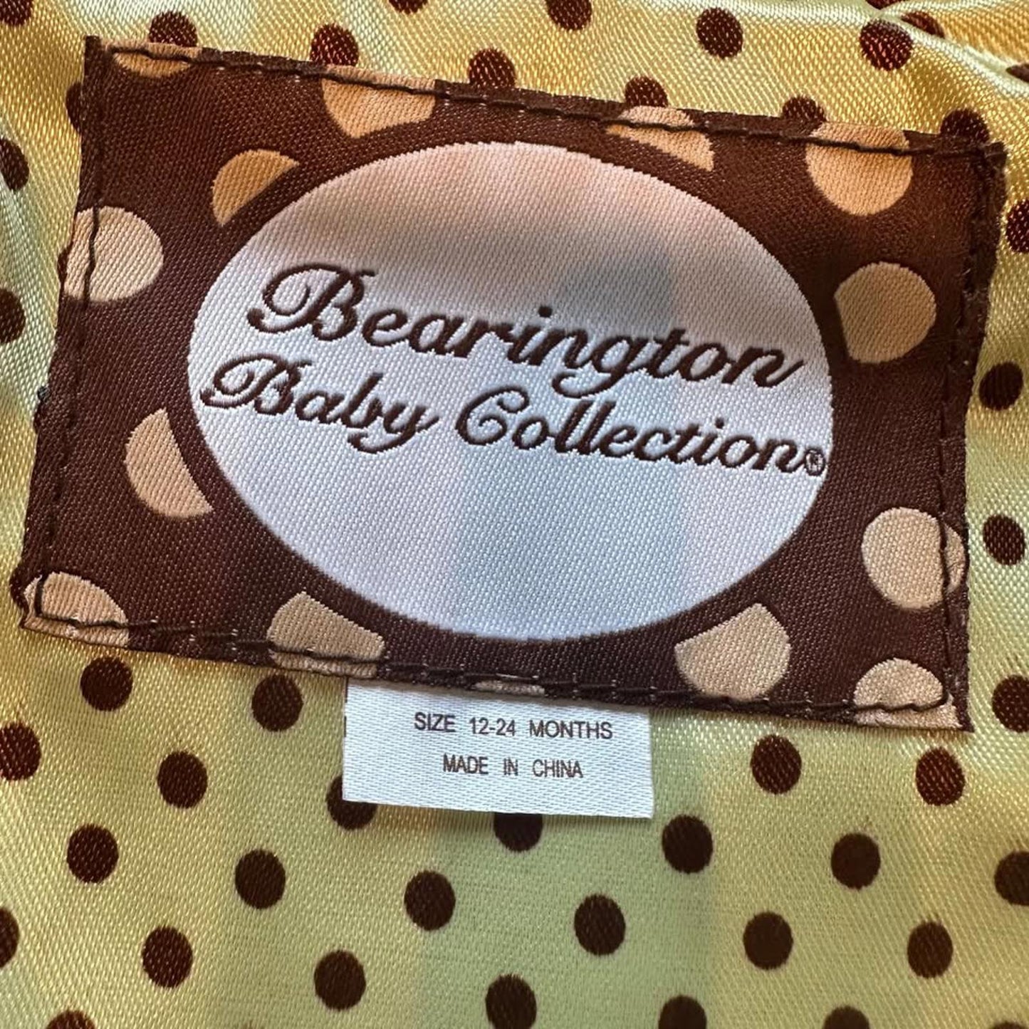 Bearington Baby Monkey Coat with Ears & Tail size 12-24 months
