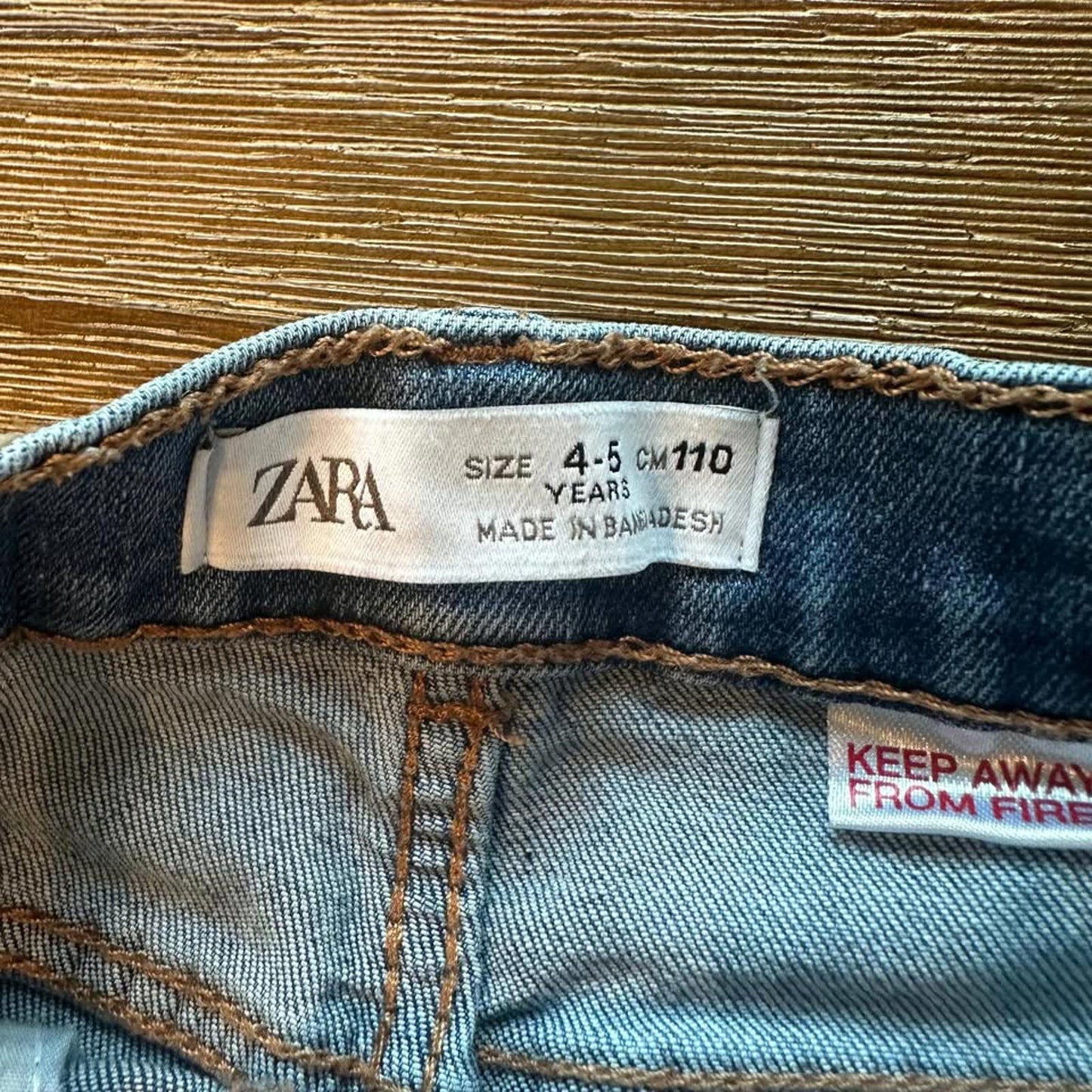 Zara kids denim jeans size 4-5 years