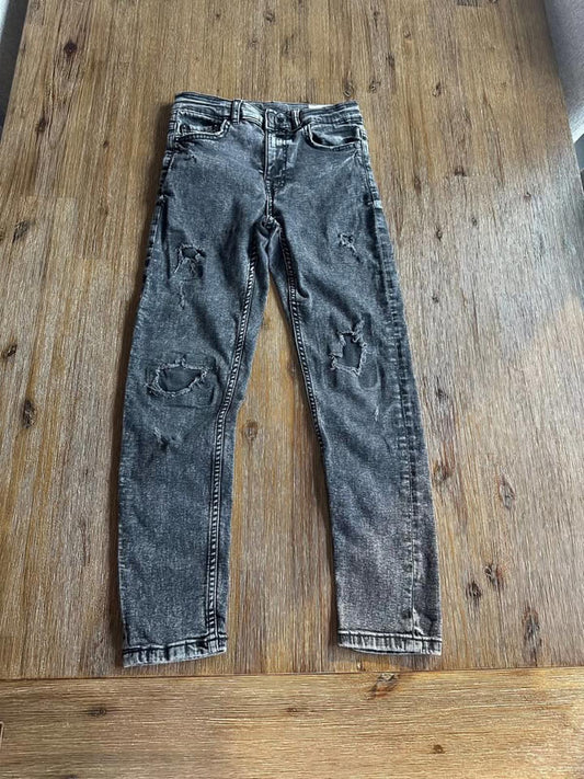 NWOT Zara kids distressed black jeans size 10