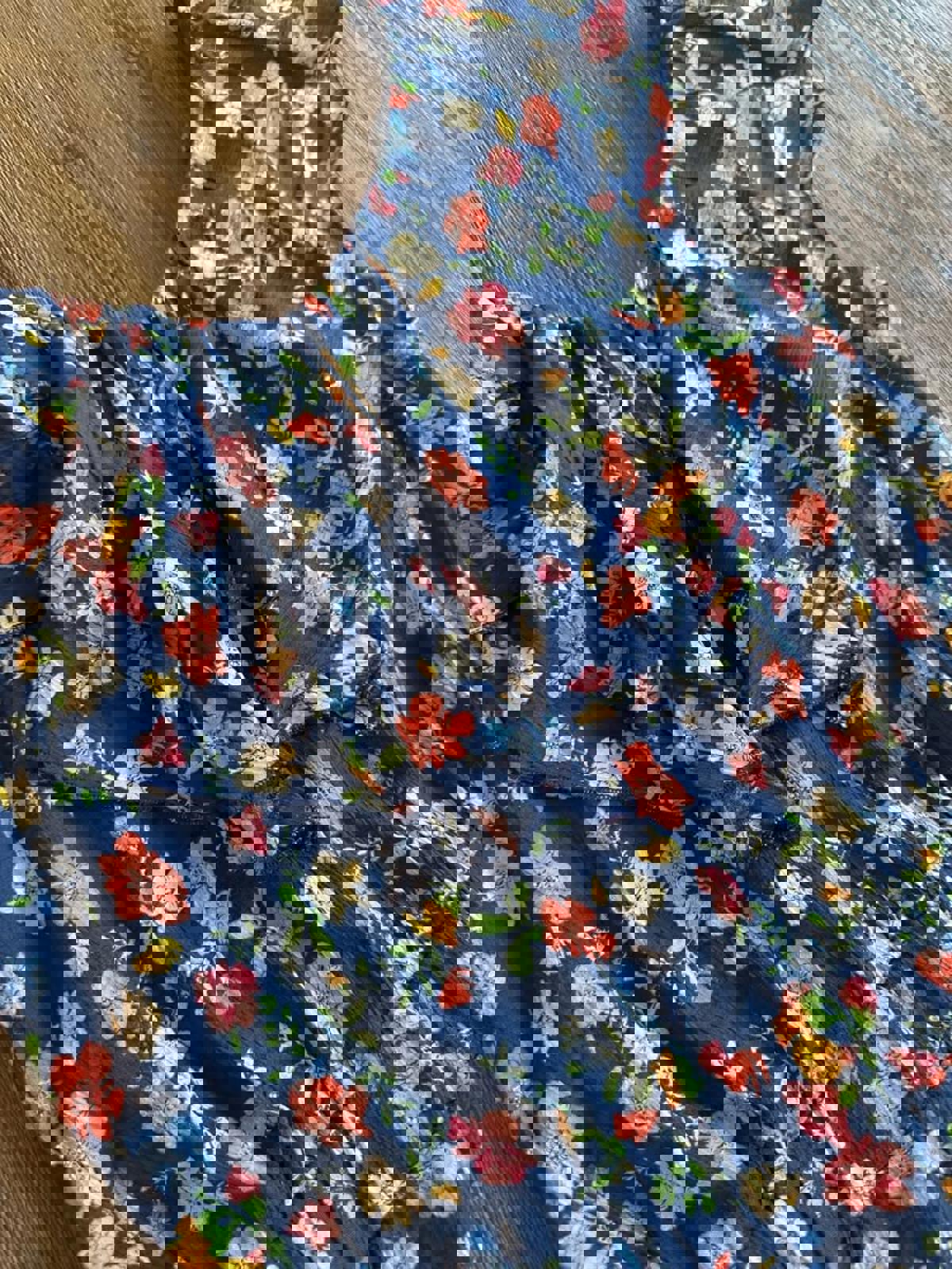 Zara girls floral lined ruffled romper size 11/12
