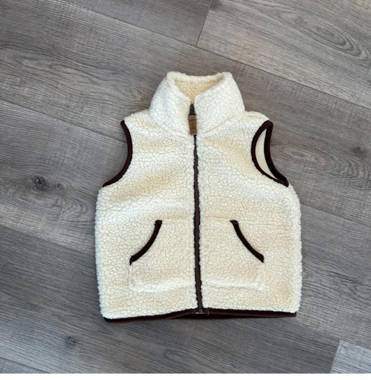 Baby sherpa sleeveless vest size 12 months