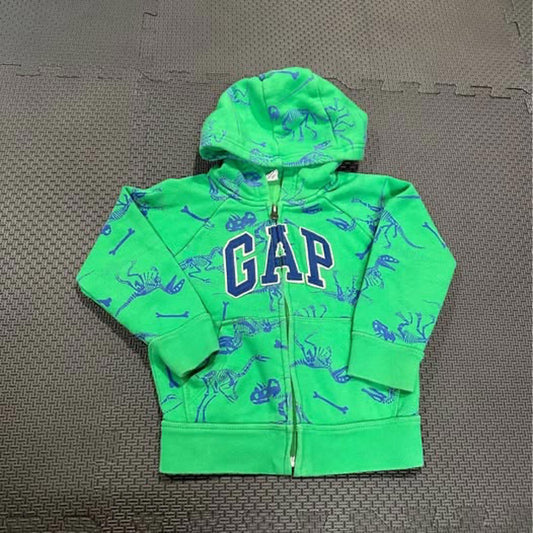 Gap green dinosaur toddler hoodie size 3T