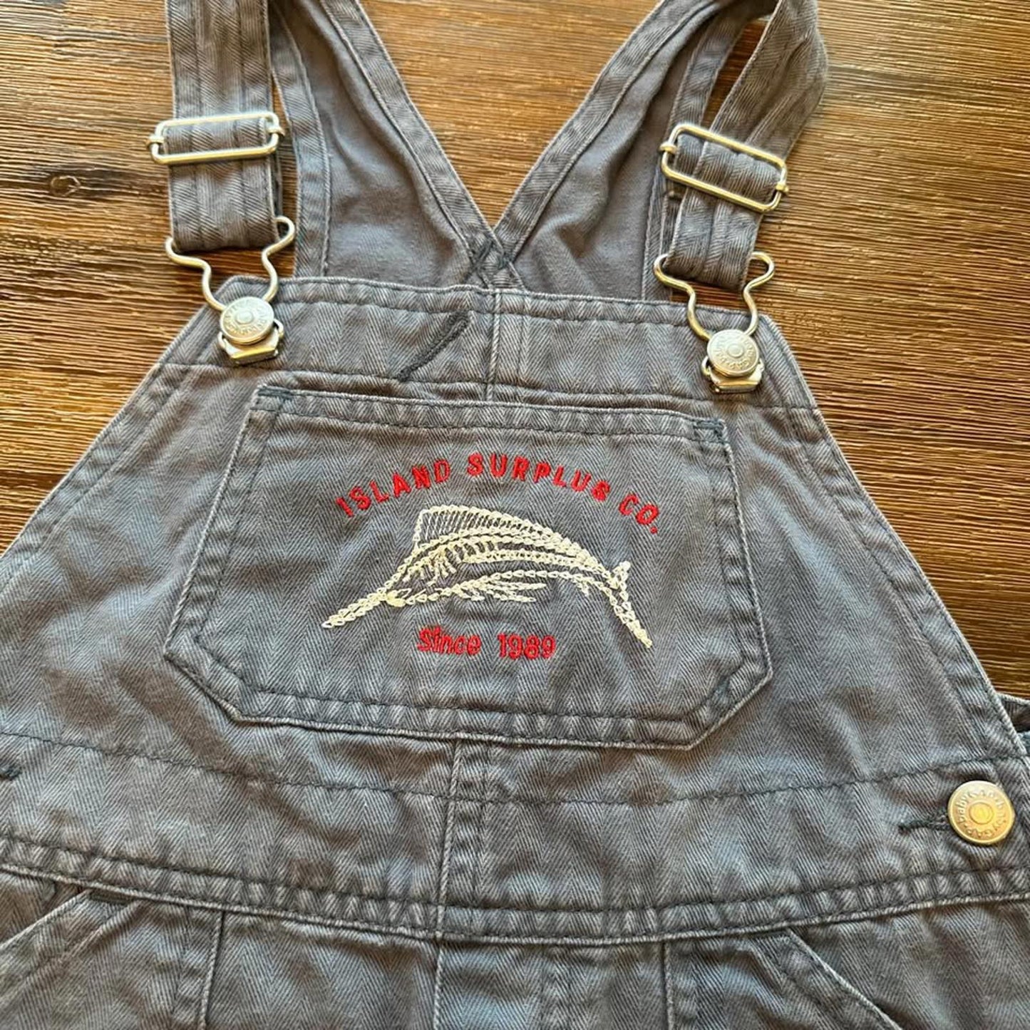Gap vintage blue shortalls short overalls size 3 years