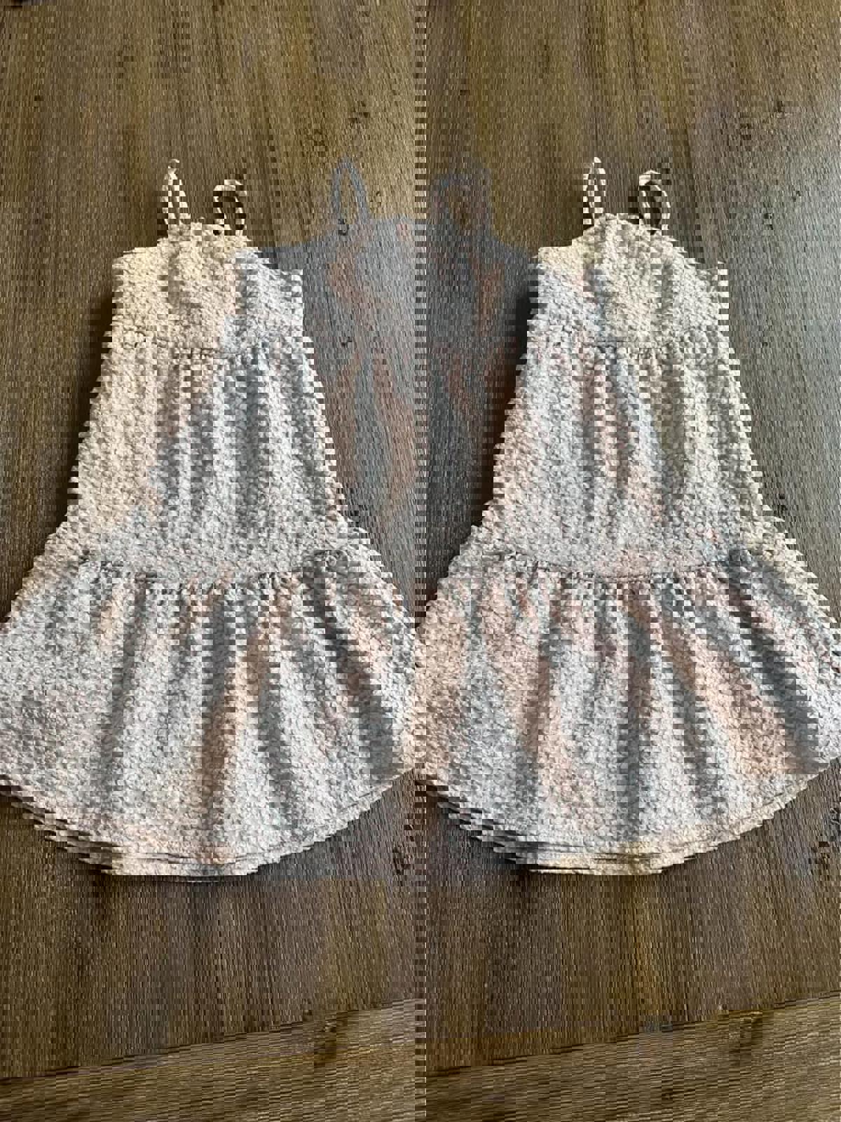 H&M pink floral tiered toddler dress size 3T