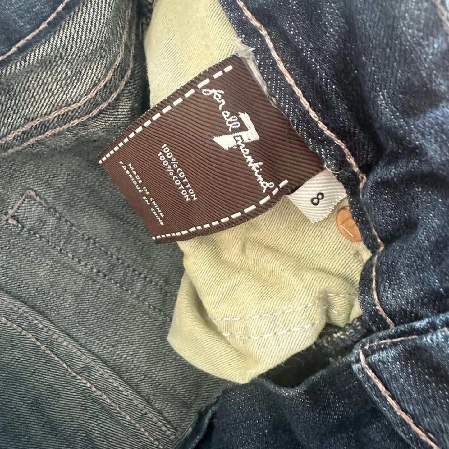 7 for all Mankind boys kids "slimmy" jeans size 8
