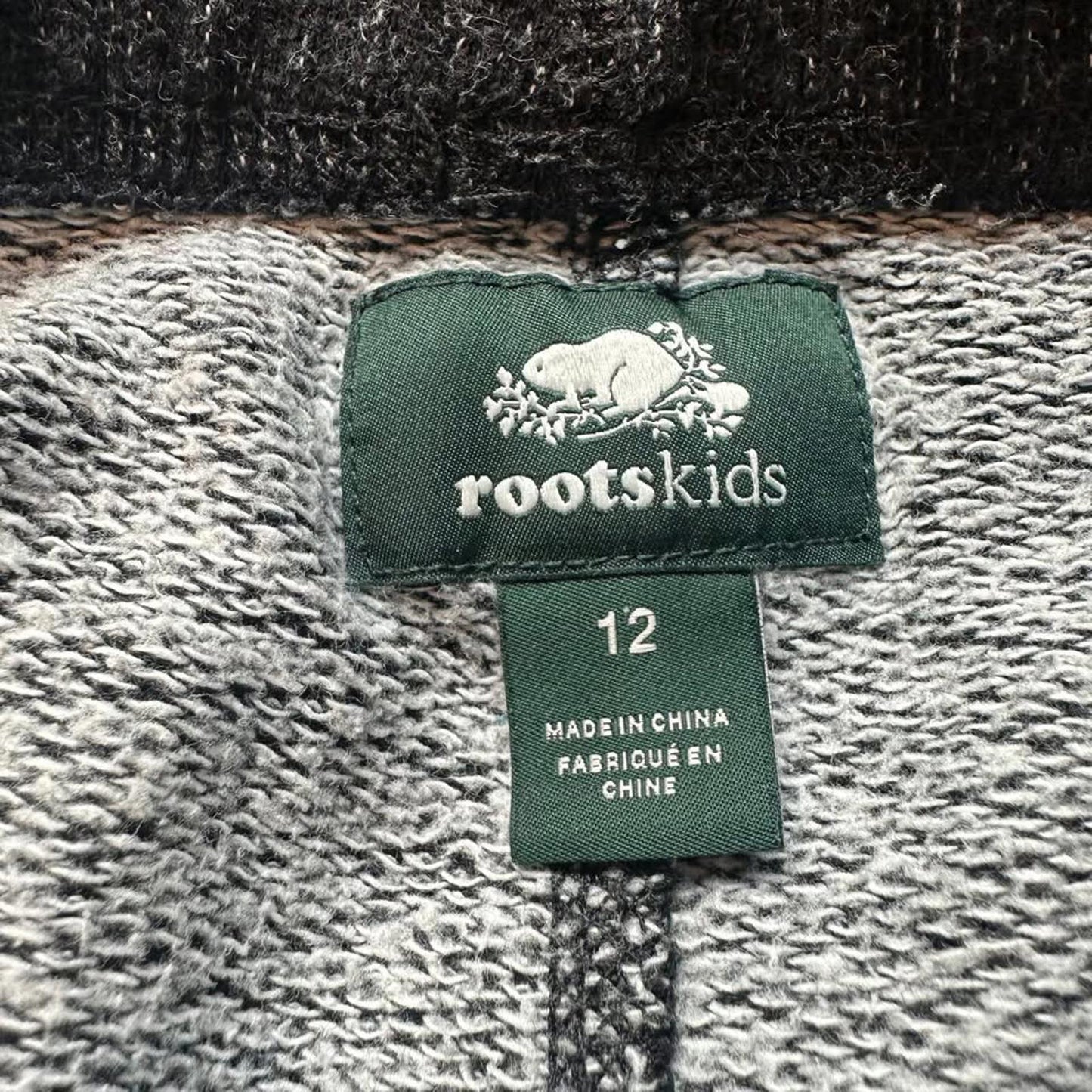 Roots kids dark grey sweatpants size 12
