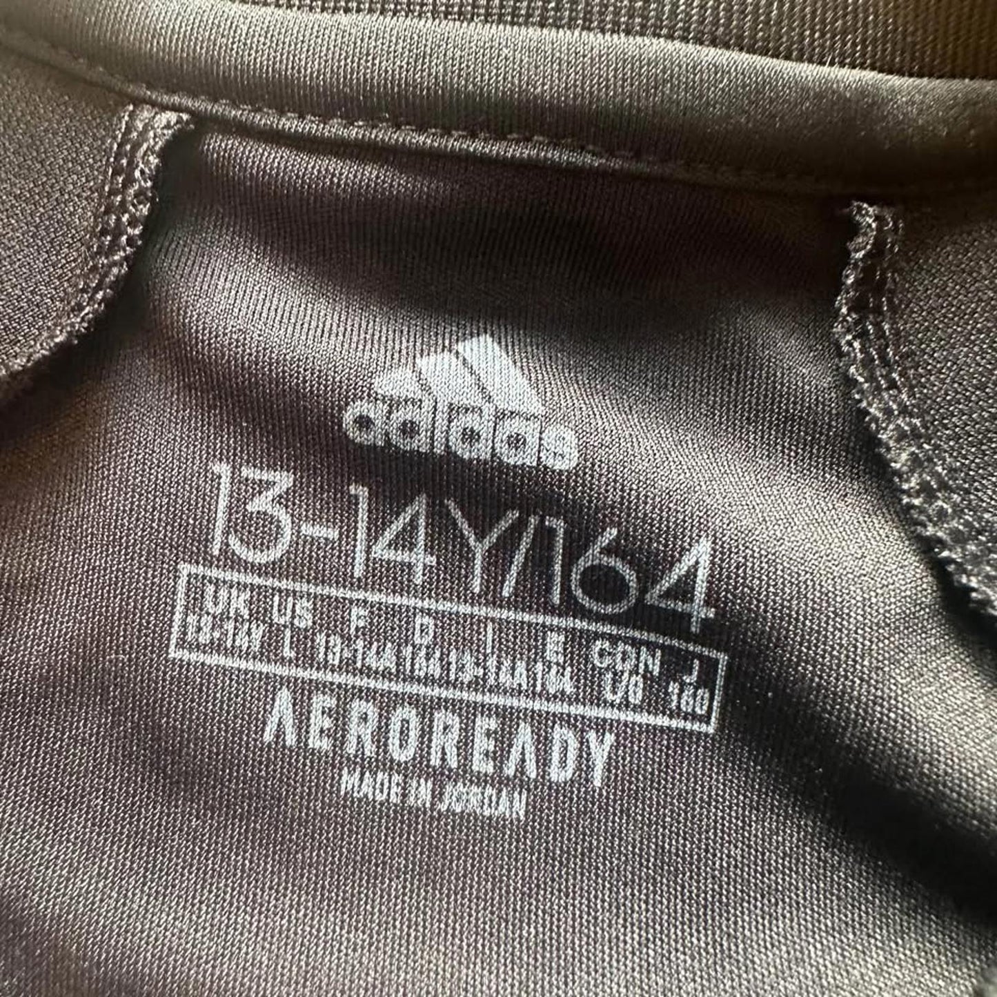 Adidas aeroready kids black shirt size L(13-14)
