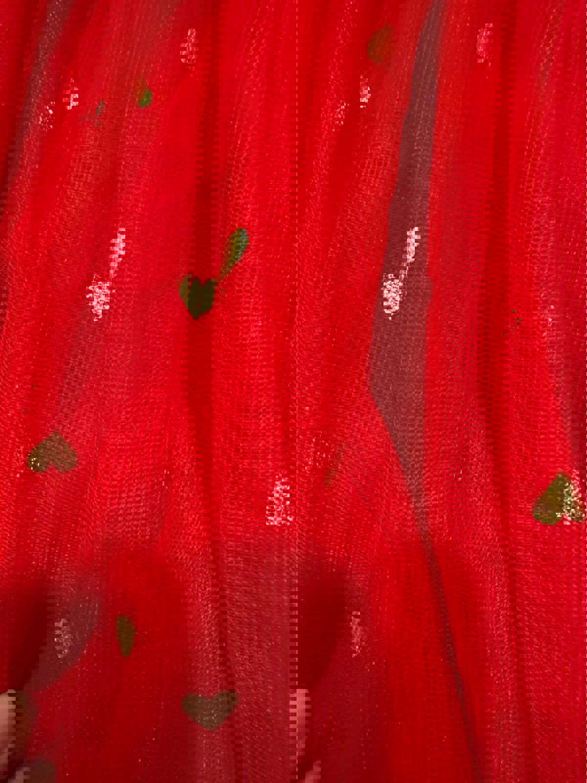 Baby red dress with tulle skirt size 18 months