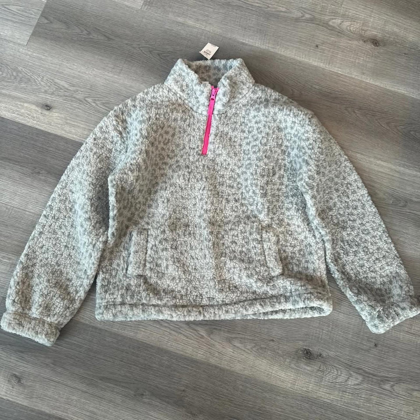 NWT GAP kids fleece sherpa 1/4 zip pullover size XXL(14-16)