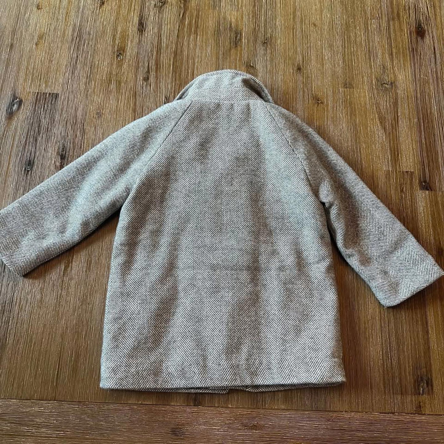 H&M 6% wool grey toddler coat size 2T
