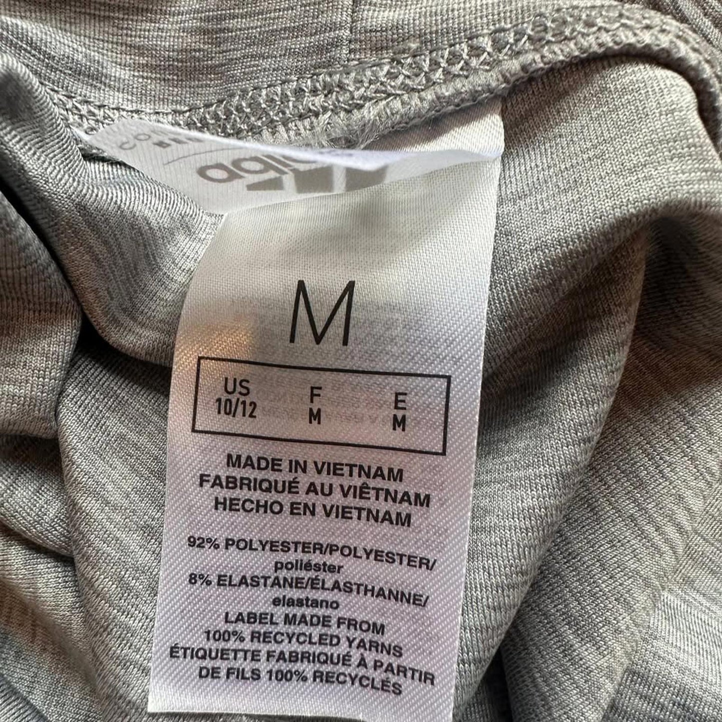 Adidas kids grey leggings size M(10/12)