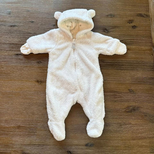 H&M baby fleece bunting suit size 0-1 month
