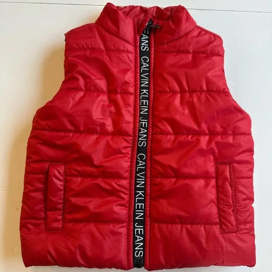 Calvin Klein red puffer vest size 12 months