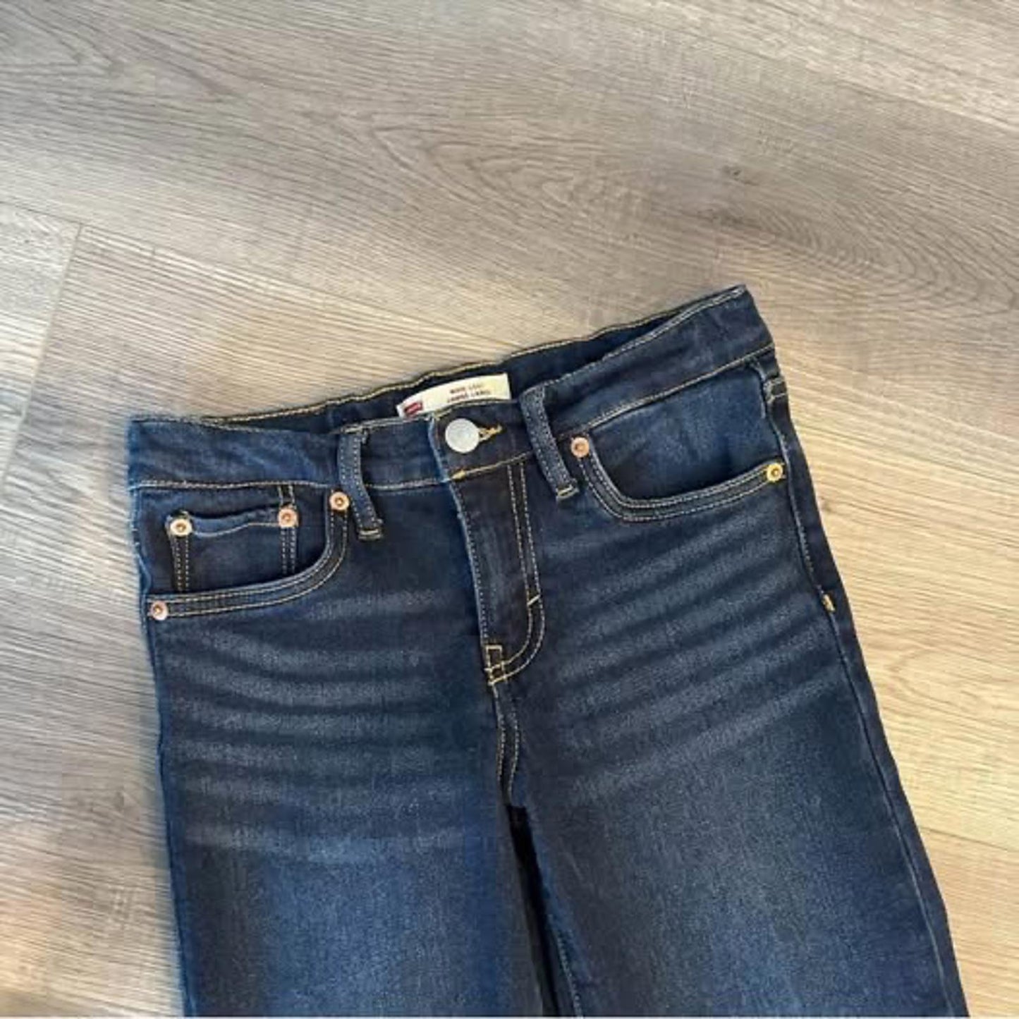 Levi’s kids wide leg blue denim jeans size 8