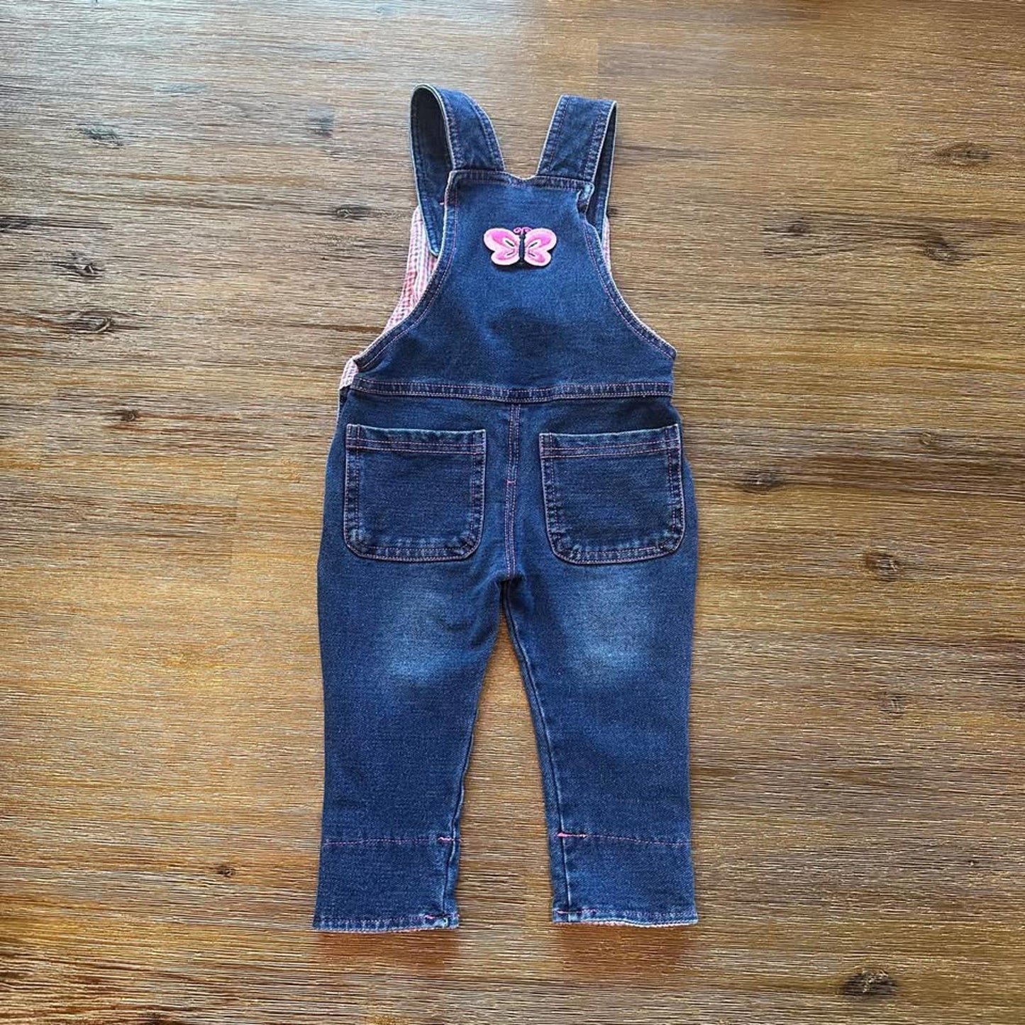 Baby 3D Bunny denim overalls with cute details size 3-6M