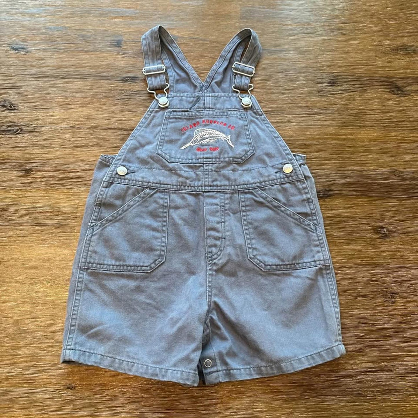Gap vintage blue shortalls short overalls size 3 years