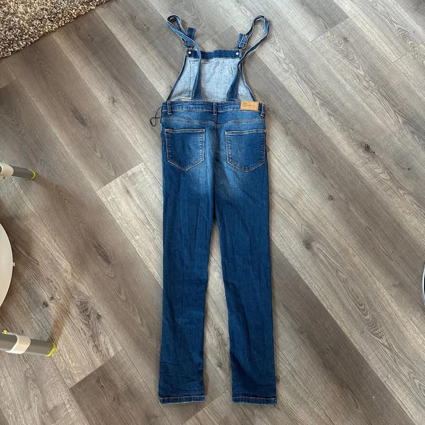 Zara girls kids denim jean overalls size 11-12
