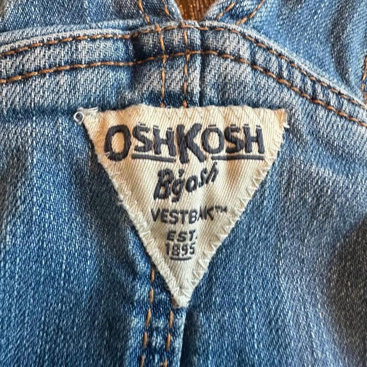 OshKosh B'gosh kids denim overall dress size 10