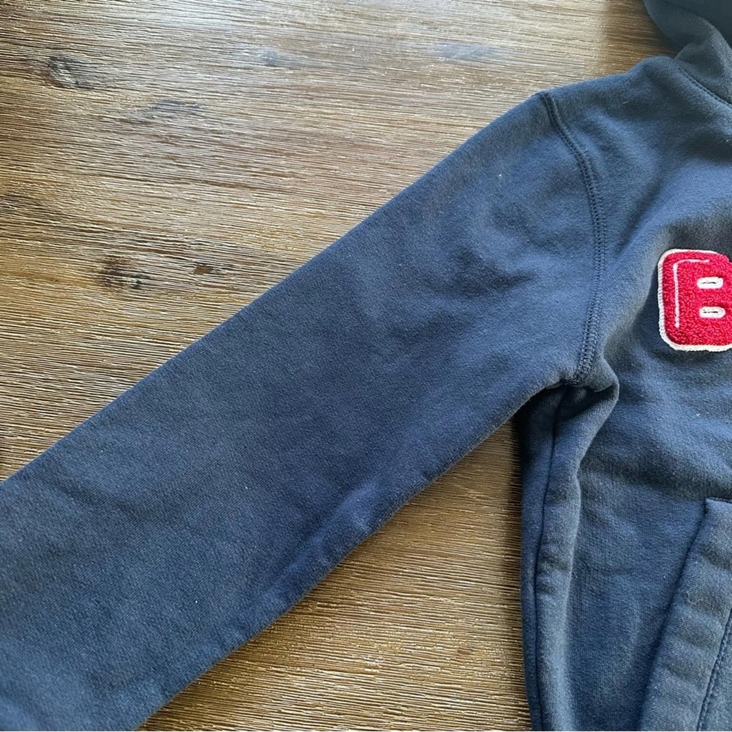 Bench Kids Navy Blue Hoodie with Red Details size 7-8