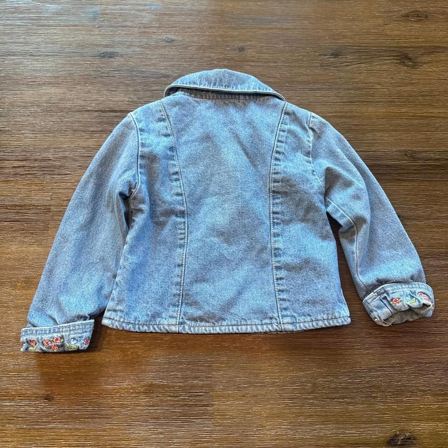 Baby embroidered lined denim jacket size 24 months