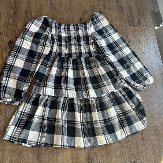 Plaid flannel girls dress size 12
