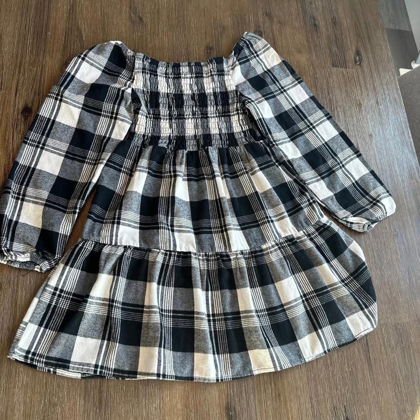 Plaid flannel girls dress size 12