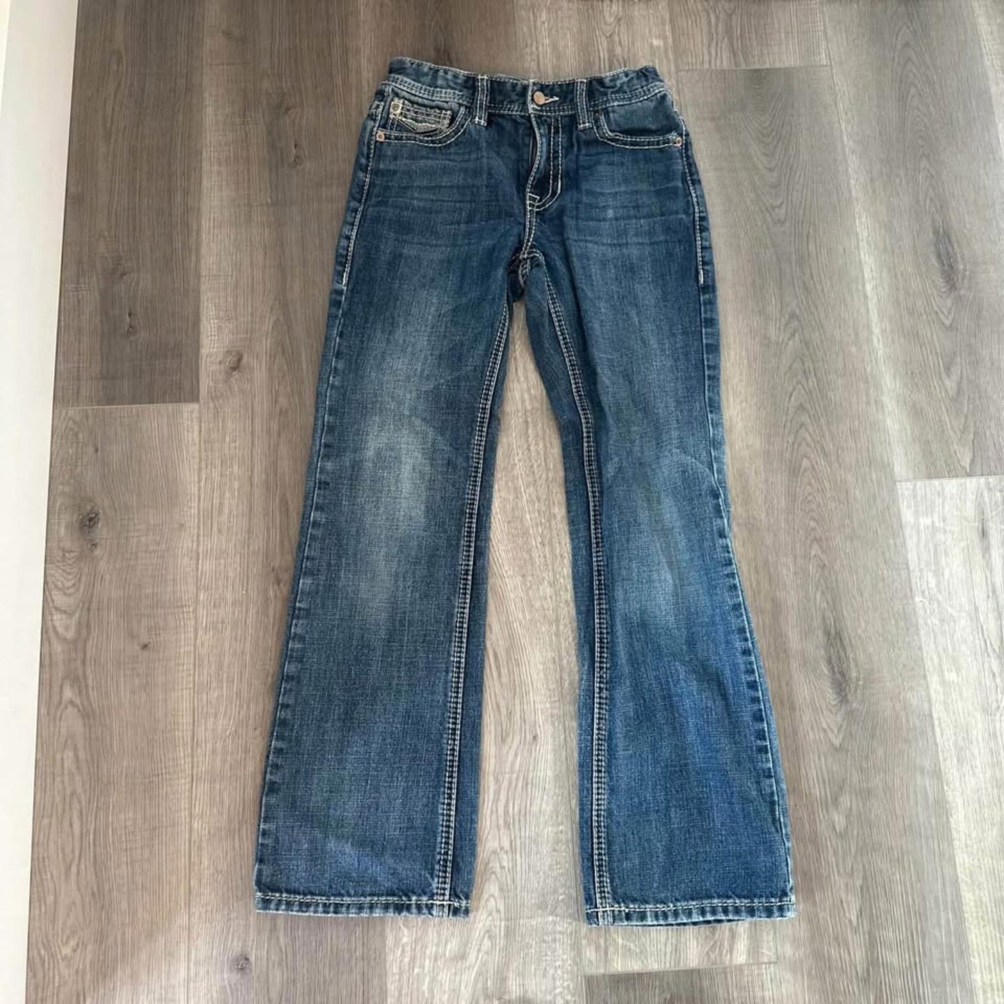 Rock & Roll denim boys kids regular boot cut jeans size 12