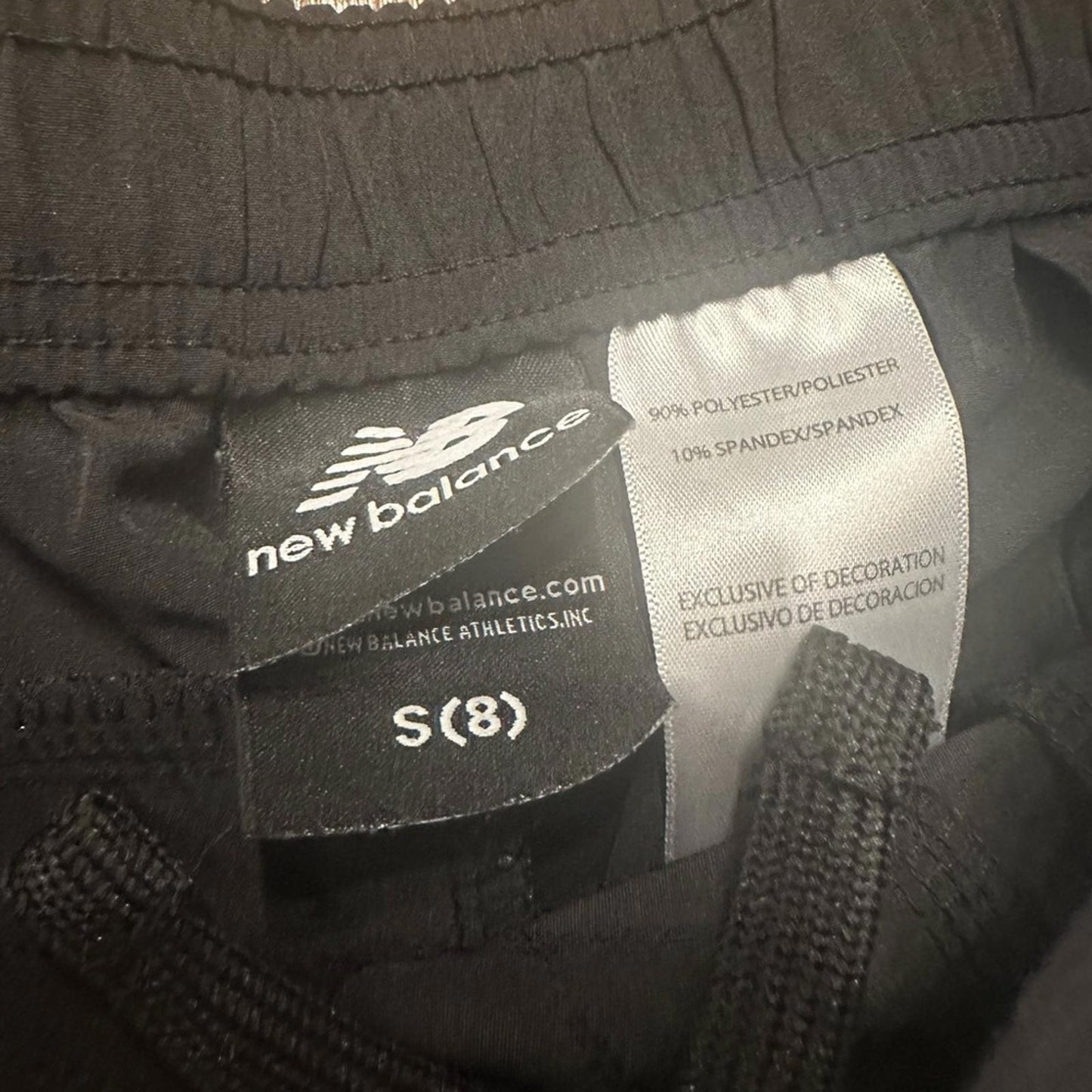 New Balance Kids Black Athletic Shorts size S(8)