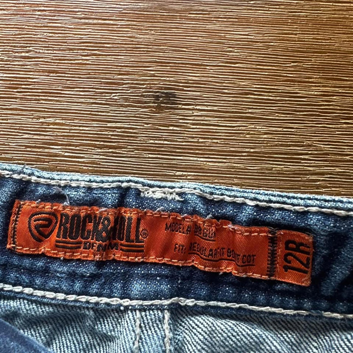 Rock & Roll denim boys kids regular boot cut jeans size 12
