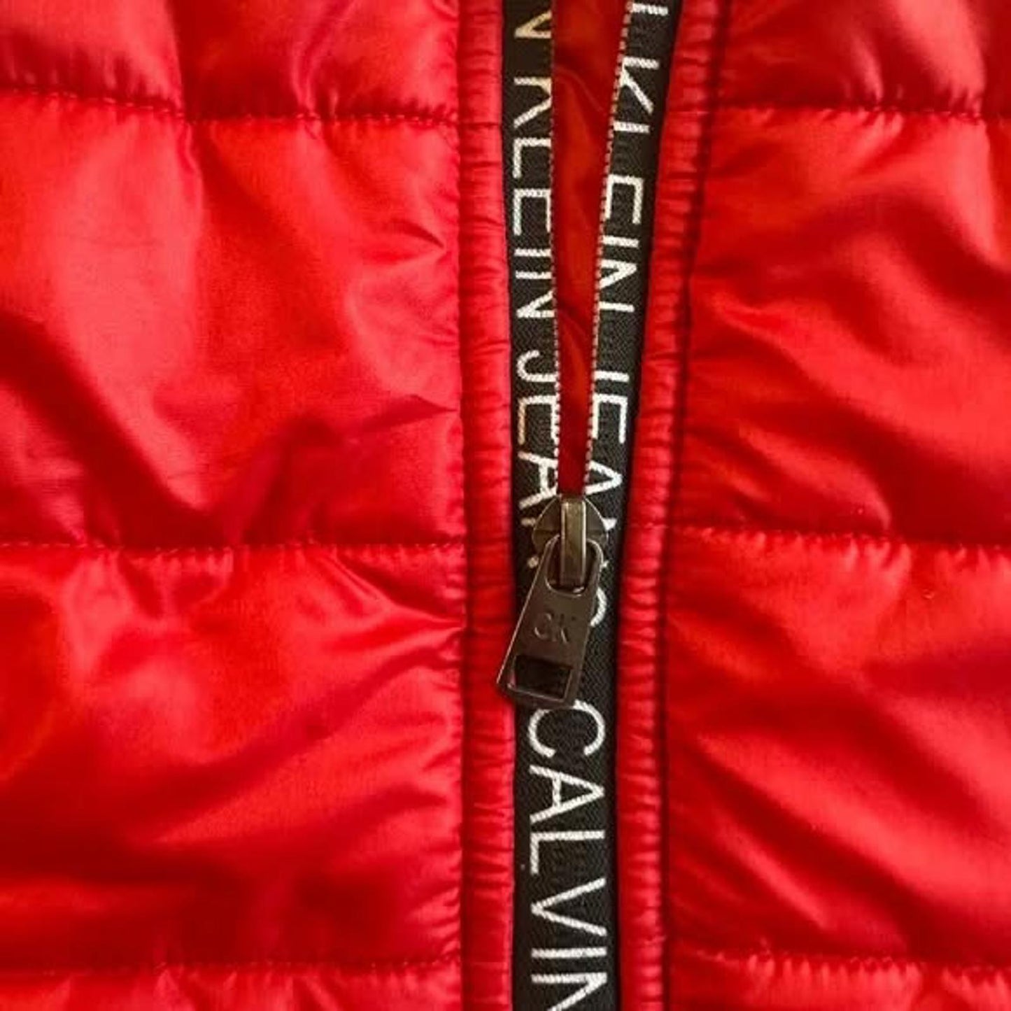 Calvin Klein red puffer vest size 12 months