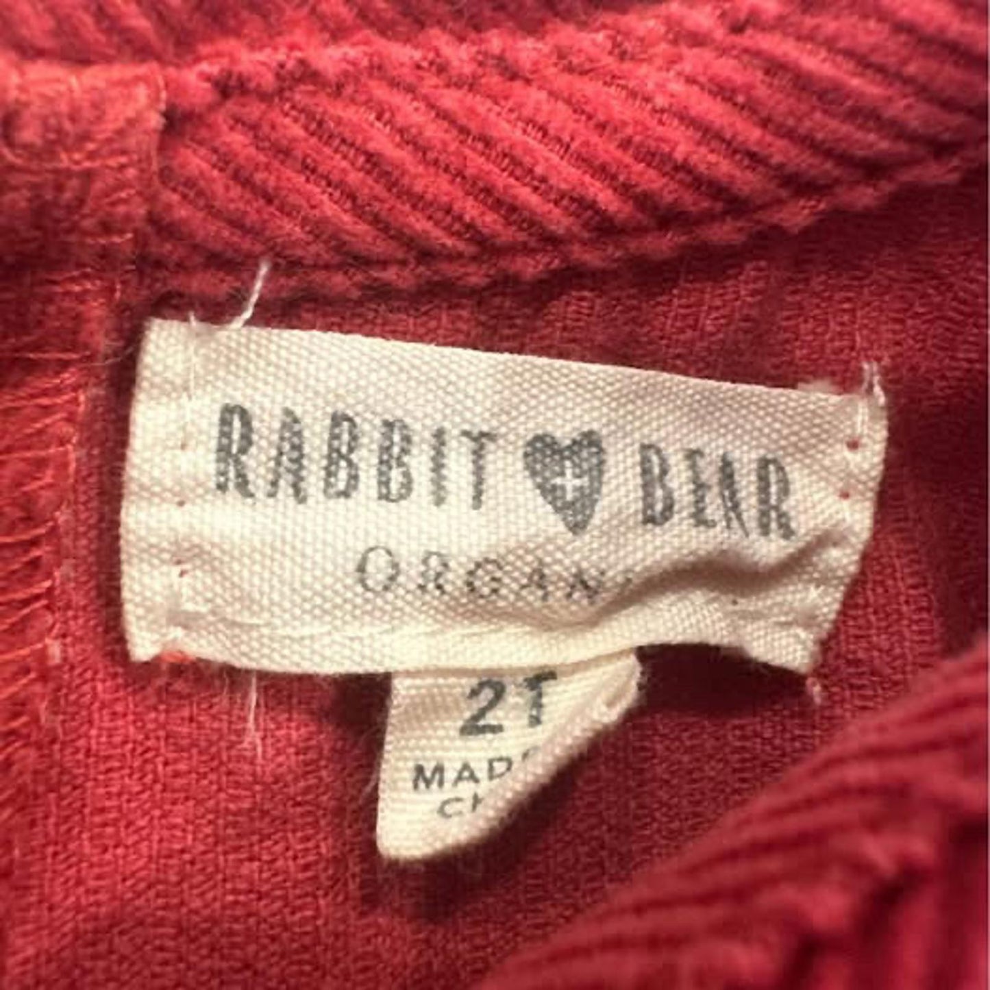 Rabbit + Bear 100% organic cotton long sleeve dress with collar