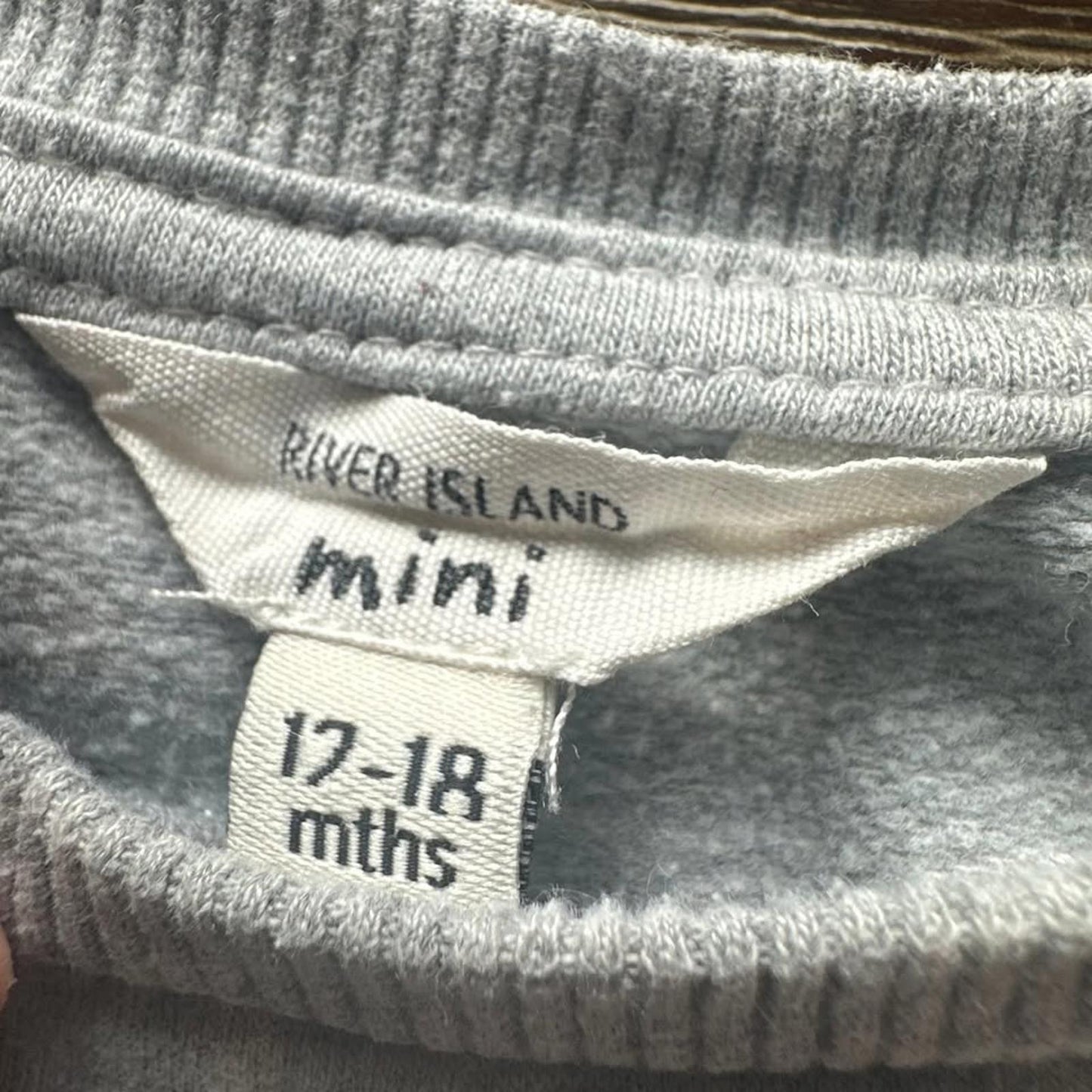 River Island mini baby sweatshirt with 3D flowers size 12-18 months