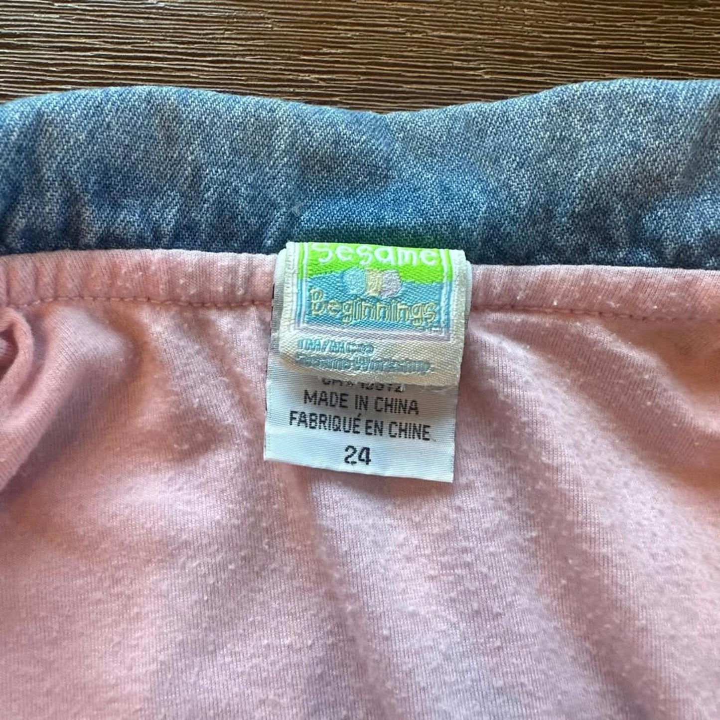 Baby embroidered lined denim jacket size 24 months