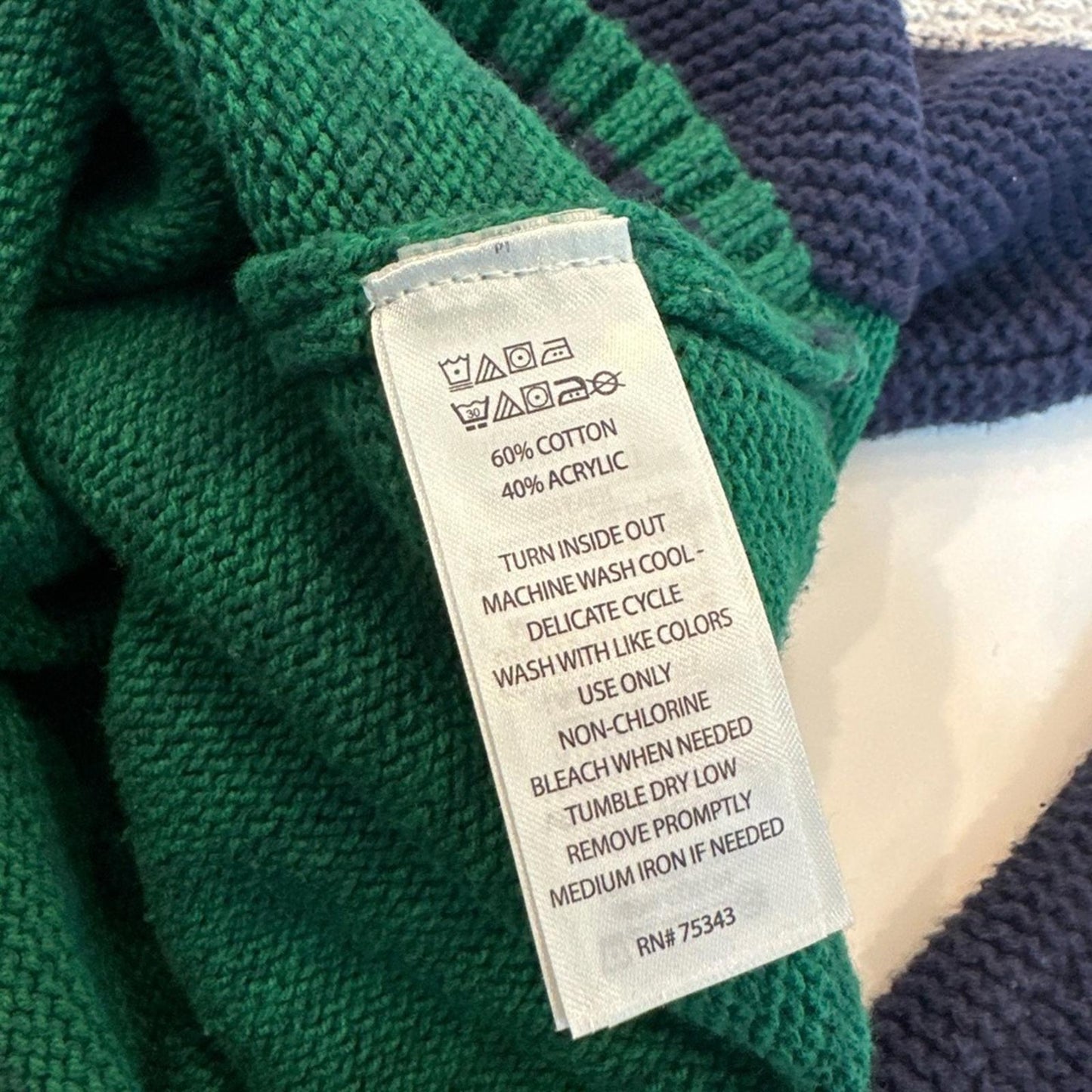 Tommy Bahama Boys Crewneck Knit Colorblock Sweater size M (7/8)