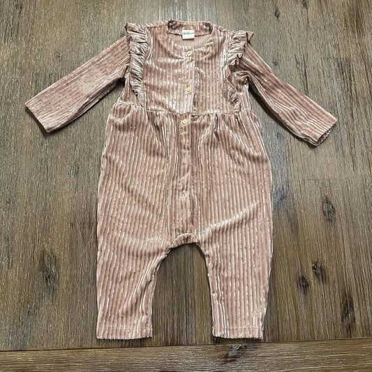 H&M baby velvet jumpsuit size 6 months