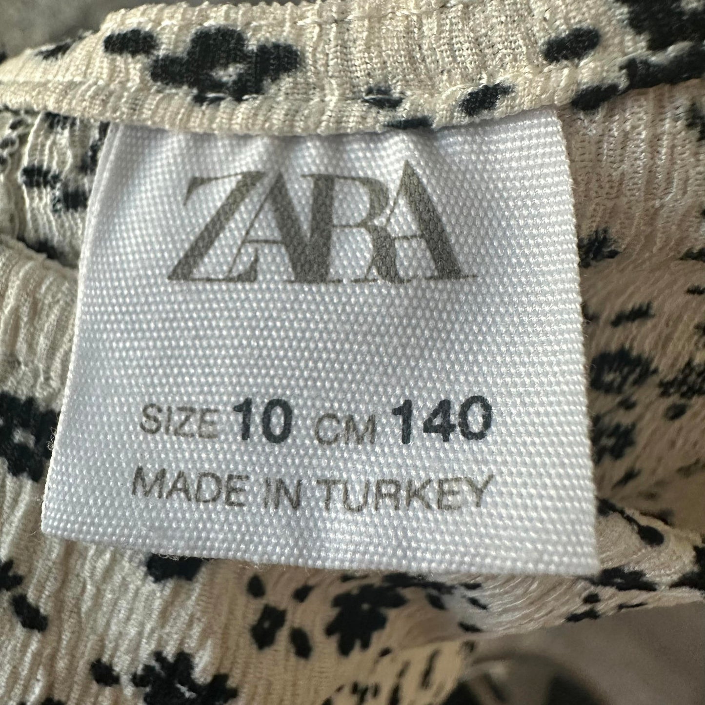 Zara girls kids cream & black jumpsuit with cutouts size 10