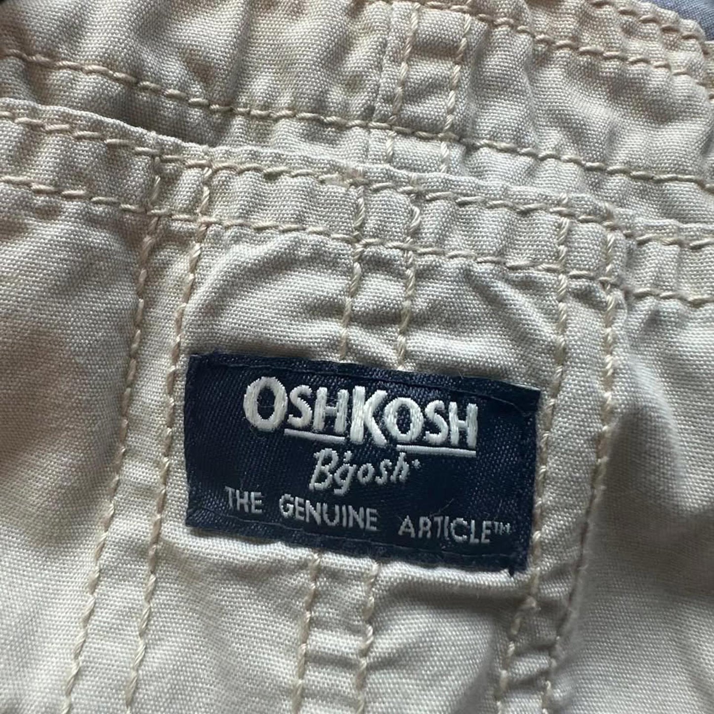 OshKosh B'gosh beige baby overalls size 12 months