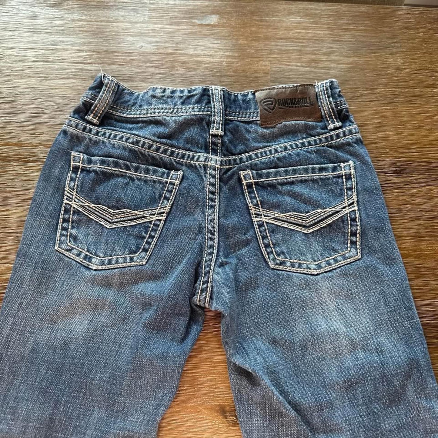 Rock & Roll denim boys kids regular boot cut jeans size 12