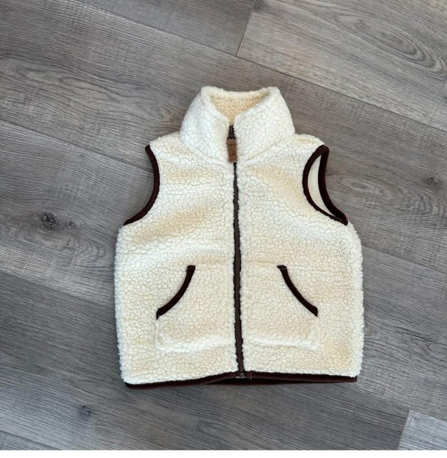 Baby sherpa sleeveless vest size 12 months