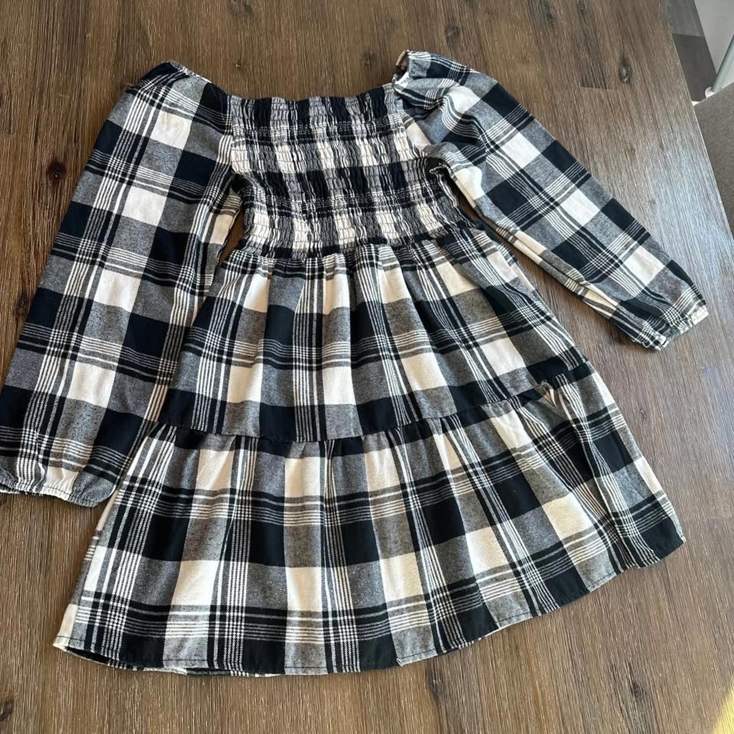 Plaid flannel girls dress size 12