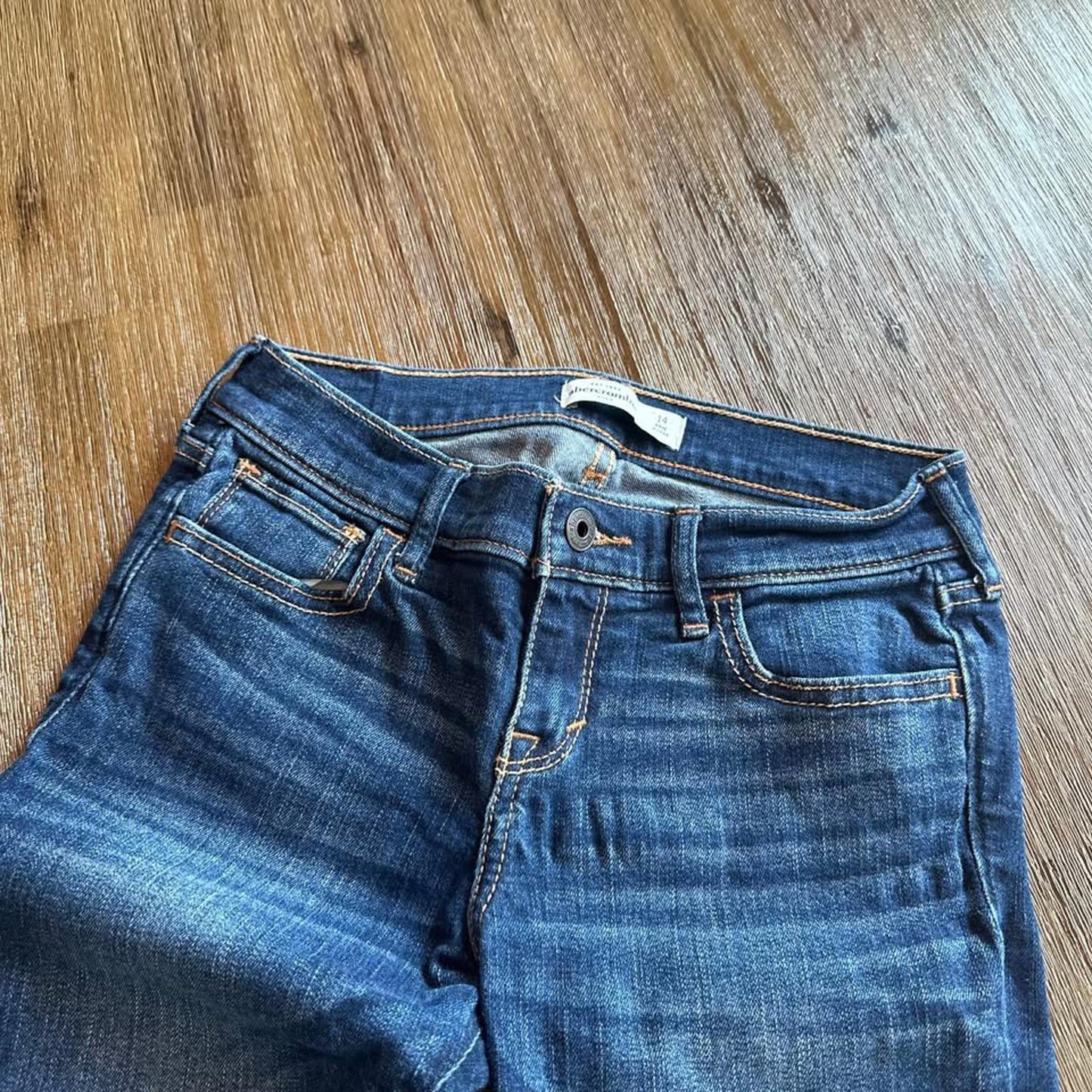 Abercrombie kids blue skinny jeans size 14