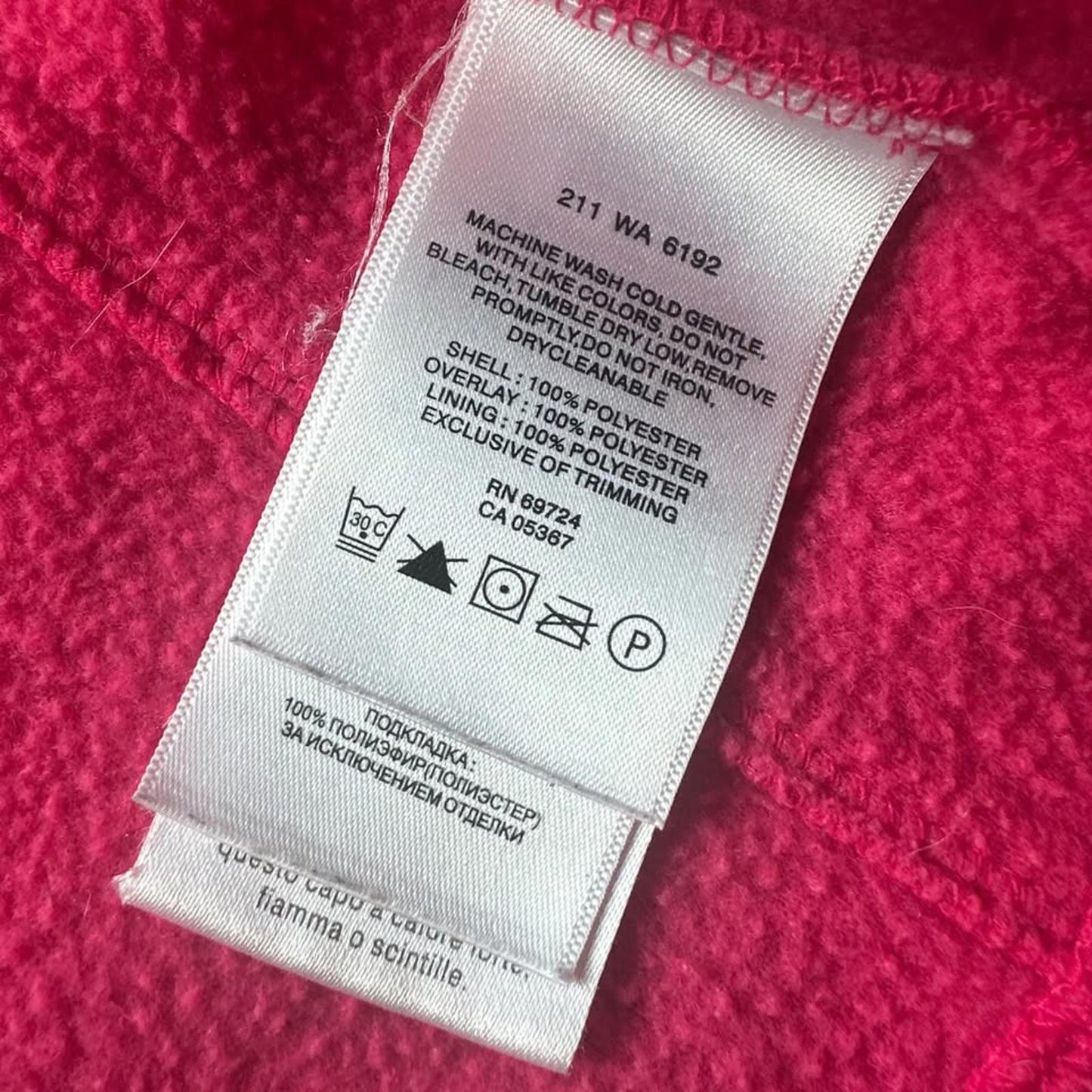 Columbia toddler pink fleece zip up size 3T