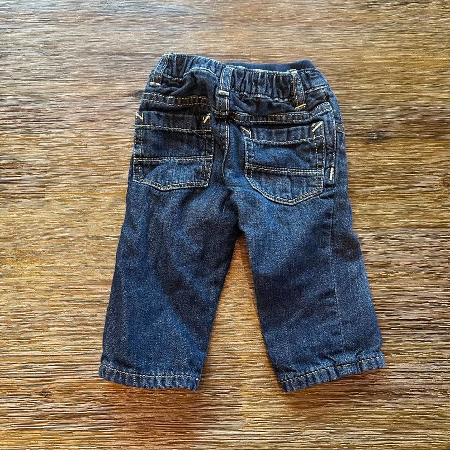 GAP 1969 baby plaid lined jeans Size 3-6 months
